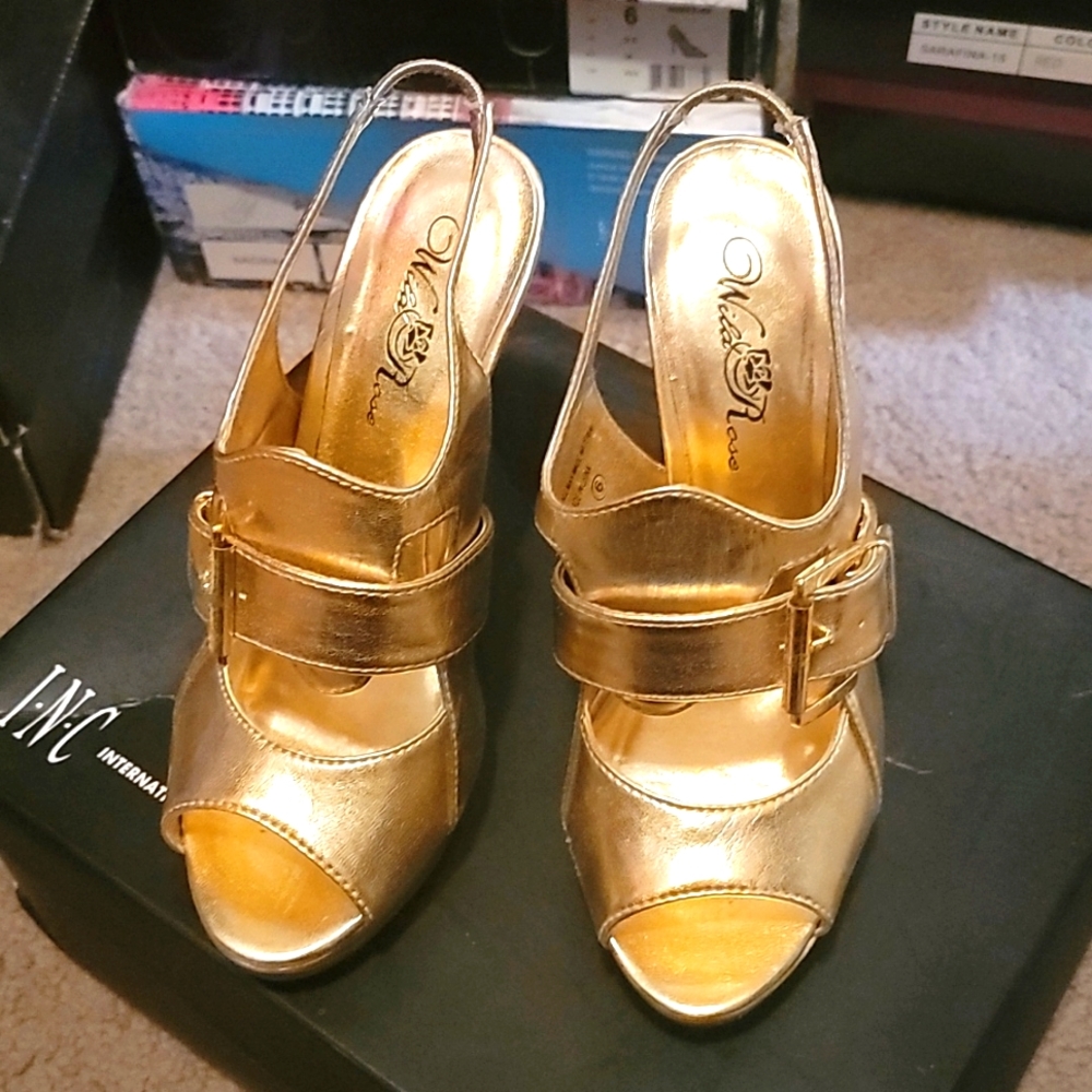 Open toe heels